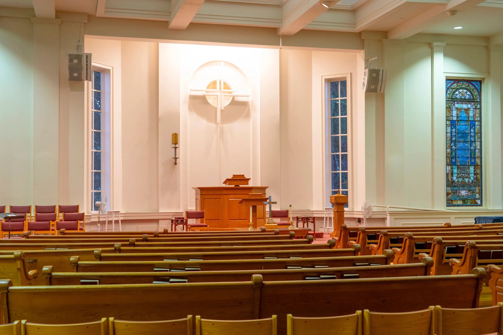 Historic mountain church nestled in western Maryland